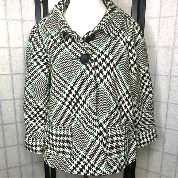 Sunny Leigh Retro houndstooth cropped jacket - Picture 1 of 6